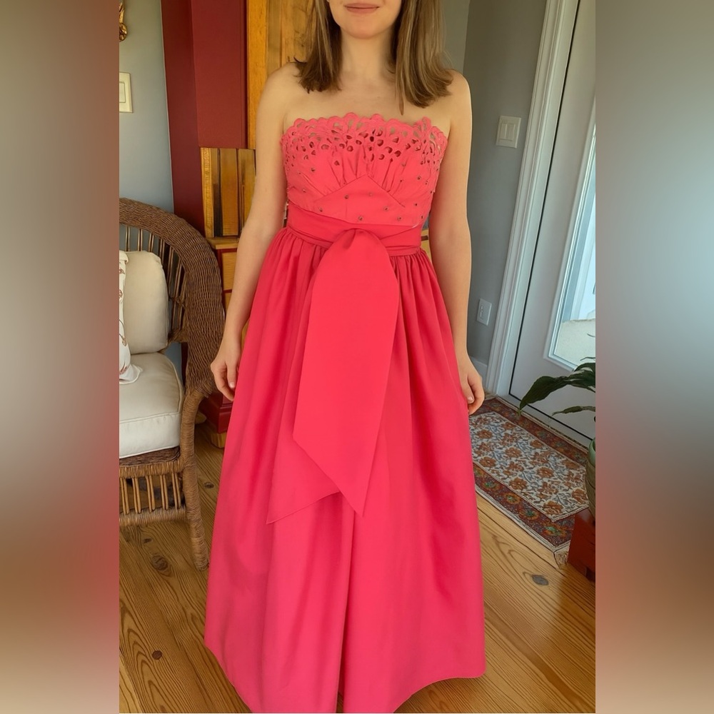 80's Vintage Taffeta Formal Dress